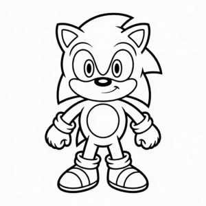 Classic Sonic easy drawing