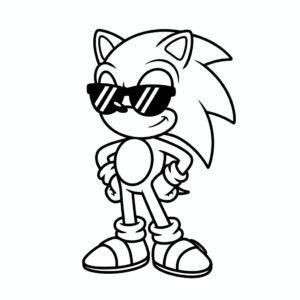 Cool Sonic easy drawing