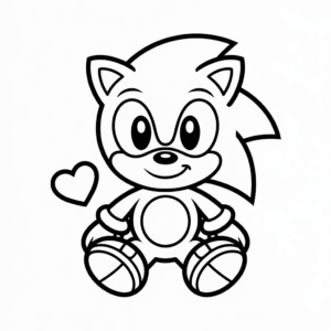 Cute Baby Sonic easy drawing