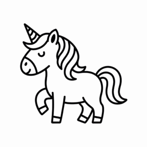 Cute Unicorn easy drawing
