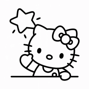 Hello Kitty Cartoon easy drawing