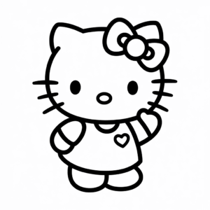 Hello Kitty Character easy drawing