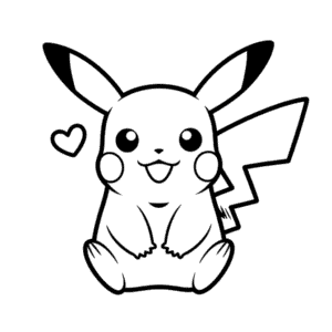 Adorable Pikachu Easy Drawing