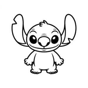 Angel from Stitch Easy Drawing
