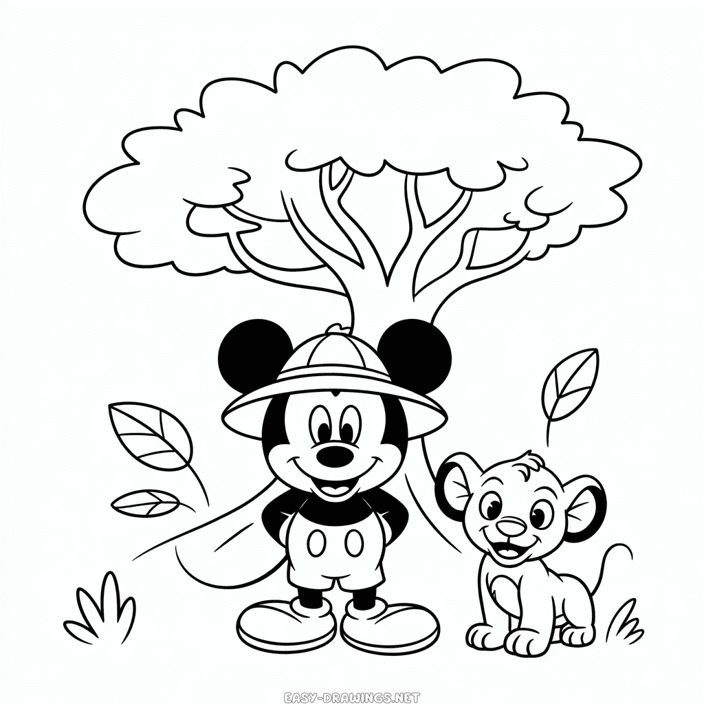 Animal Kingdom Disney Easy Drawing