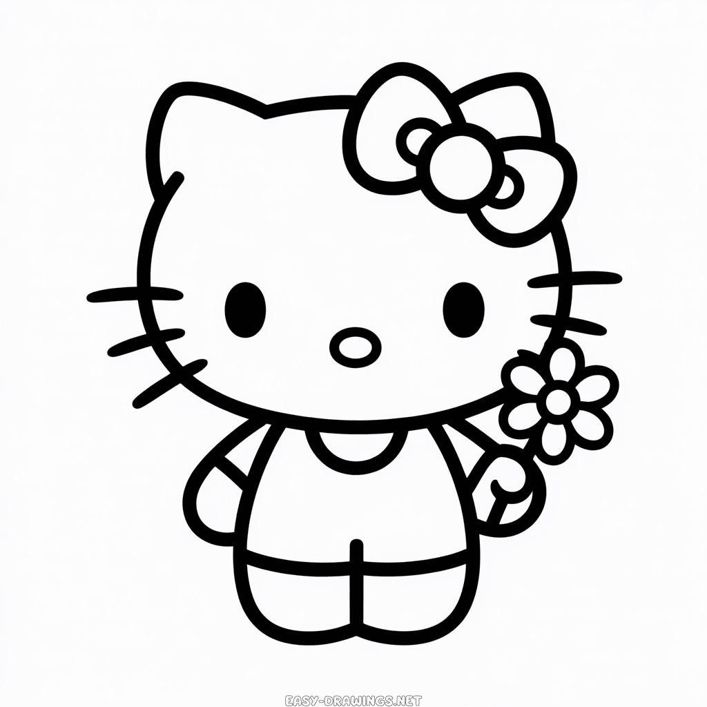 Anime Hello Kitty Easy Drawing