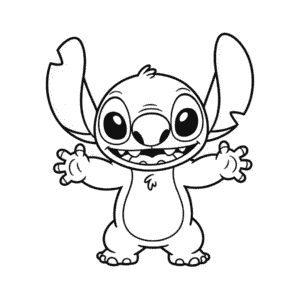 Black and White Stitch Easy Drawing