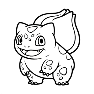 Bulbasaur Outline Easy Drawing