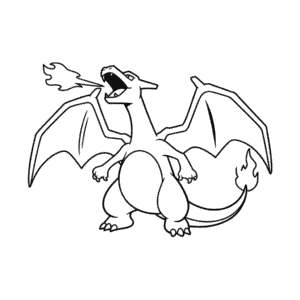 Charizard Breathing Fire Easy Drawing