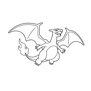 Charizard flying Easy Drawing
