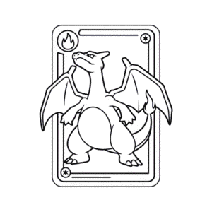 Charizard Pokémon Card Easy Drawing