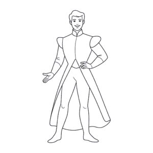 Cinderella Prince Easy Drawing