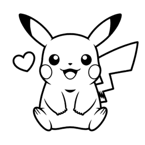 Cute Pikachu Easy Drawing