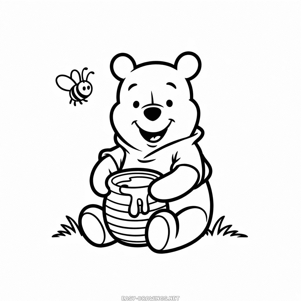 Disney Bear Easy Drawing