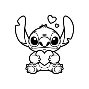 Love Stitch Easy Drawing