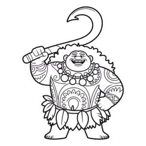 Maui Moana Easy Drawing