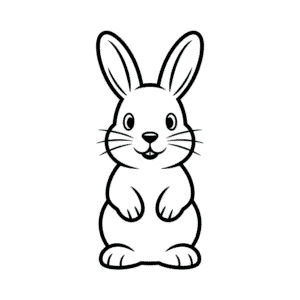 Printable rabbit Easy Drawing
