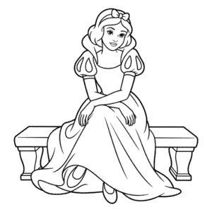Realistic Snow White Easy Drawing