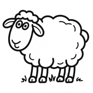 Black sheep Easy Drawing