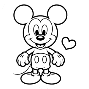 Chibi Mickey Easy Drawing