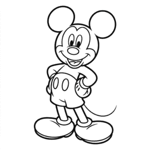 Classic Mickey Easy Drawing