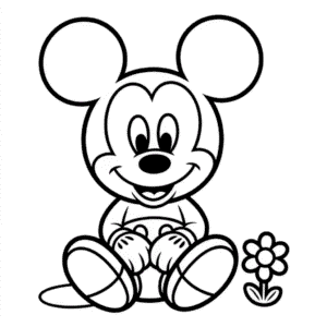 Cute Mickey Easy Drawing