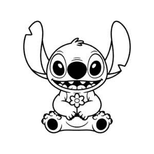 Cute Stitch Easy Drawing