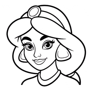 Jasmine Face Easy Drawing