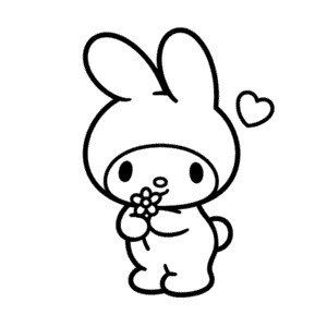 Melody Character Hello Kitty Easy Drawing