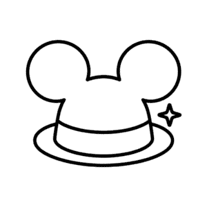Mickey Hat Easy Drawing