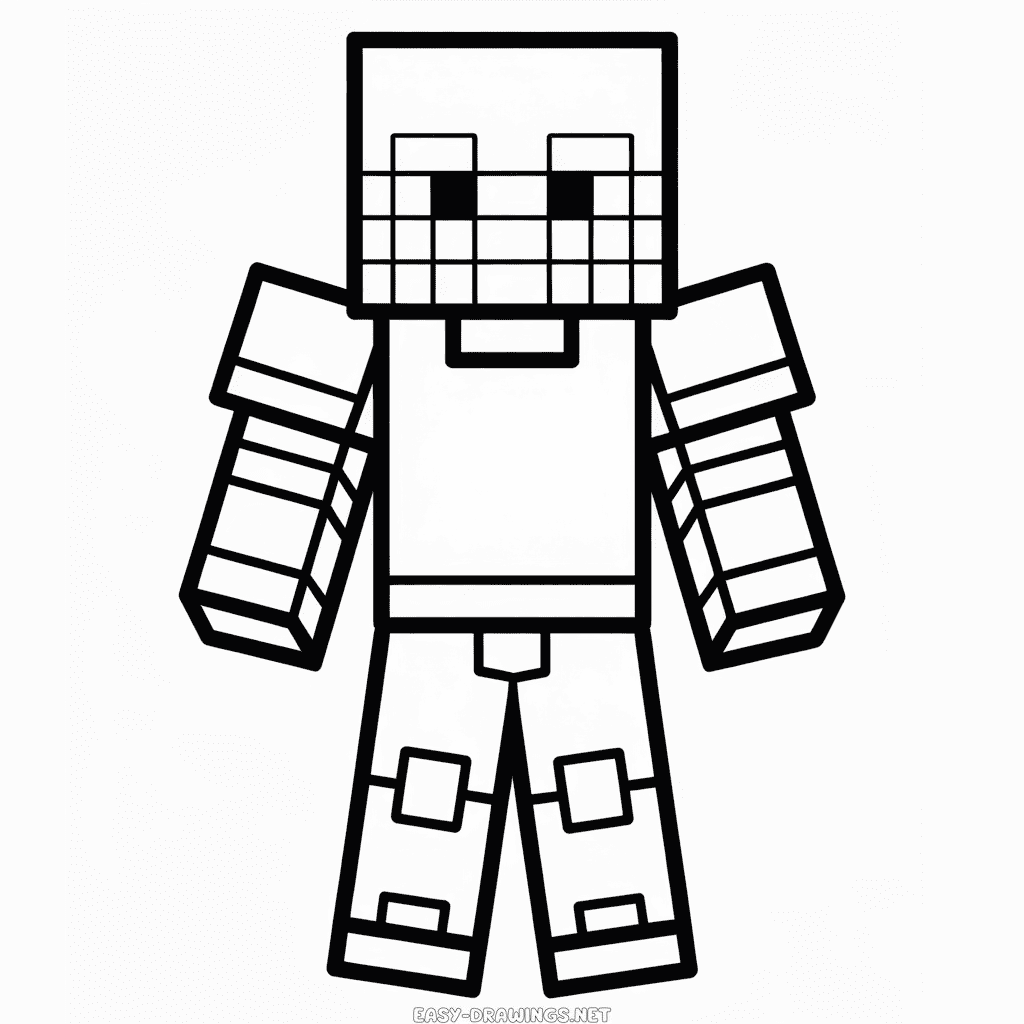 Minecraft Armor Easy Drawing