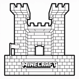 Minecraft Castle Easy Drawing