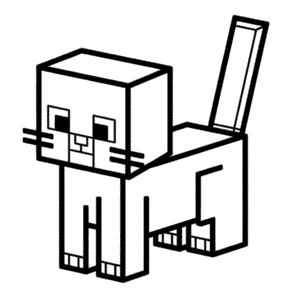 Minecraft Cat Easy Drawing