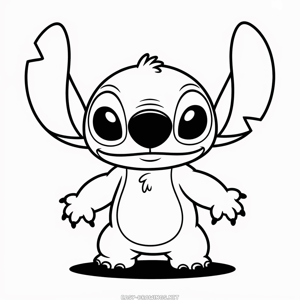 Pink Stitch Easy Drawing