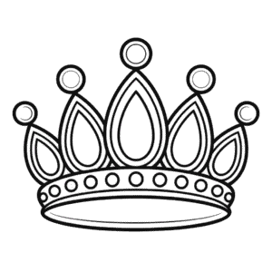 Rapunzel Crown Easy Drawing