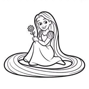 Rapunzel Disney Princess Easy Drawing