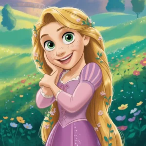 Rapunzel Easy Drawings