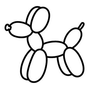 Balloon Dog Easy Drawing