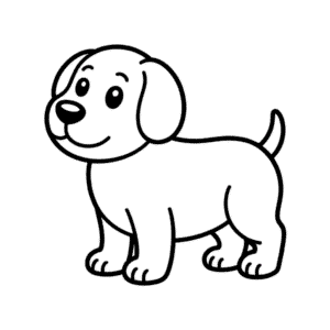 Basic Dog Easy Drawing