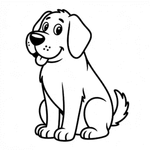 Big Dog Easy Drawing