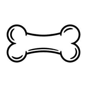 Bone for Dog Easy Drawing