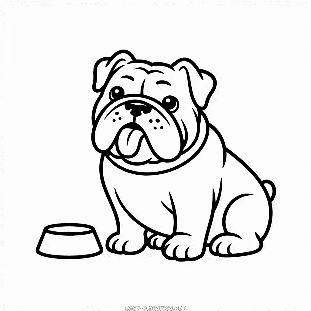 Bulldog Easy Drawing