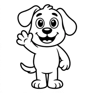Cartoon Dog Easy Drawing