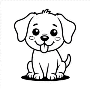 Cute Dog Easy Drawing