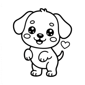 Cute Kawaii Dog Easy Drawing