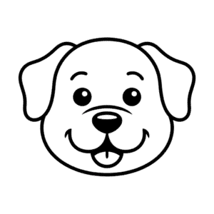 Dog Face Easy Drawing