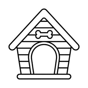 Dog House Easy Drawing