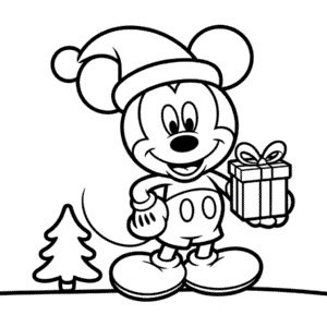 Mickey Christmas Easy Drawing