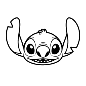 Stitch Face Easy Drawing
