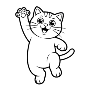 Animated Cat Easy Drawing